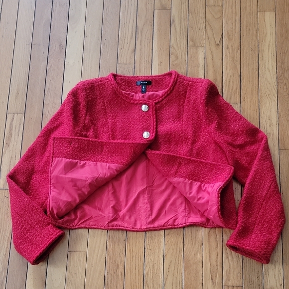 Red Button-Up Jacket - Picture 4 of 5